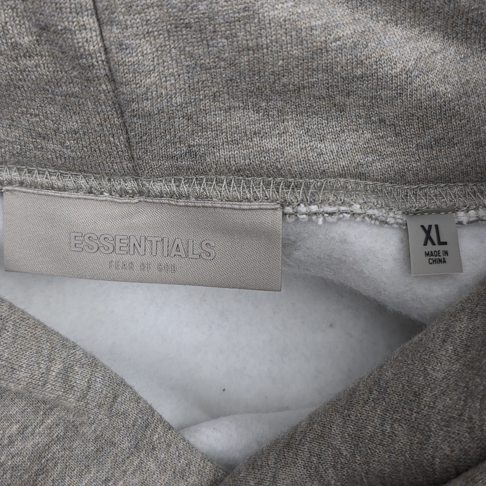 Essentials Dark Oatmeal Hoodie Unisex - Picture 2 of 16
